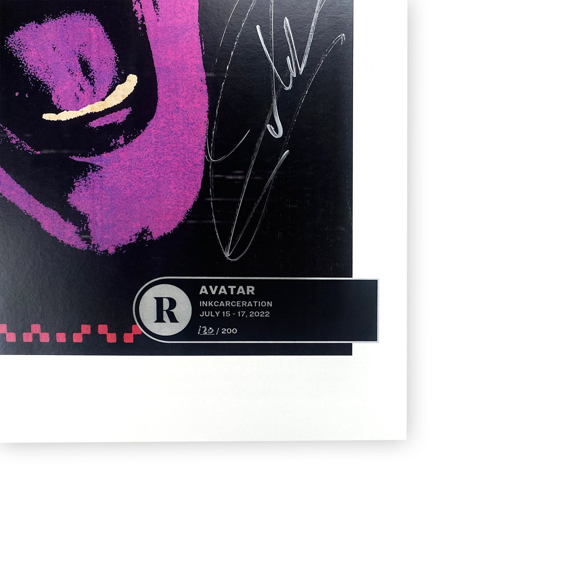 AVATAR x REVOLVER x INKCARCERATION 2022 LIMITED EDITION NUMBERED POSTER