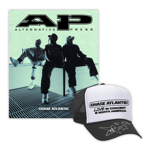 ALTERNATIVE PRESS WINTER 2024 ISSUE FEATURING CHASE ATLANTIC + TOUR HAT