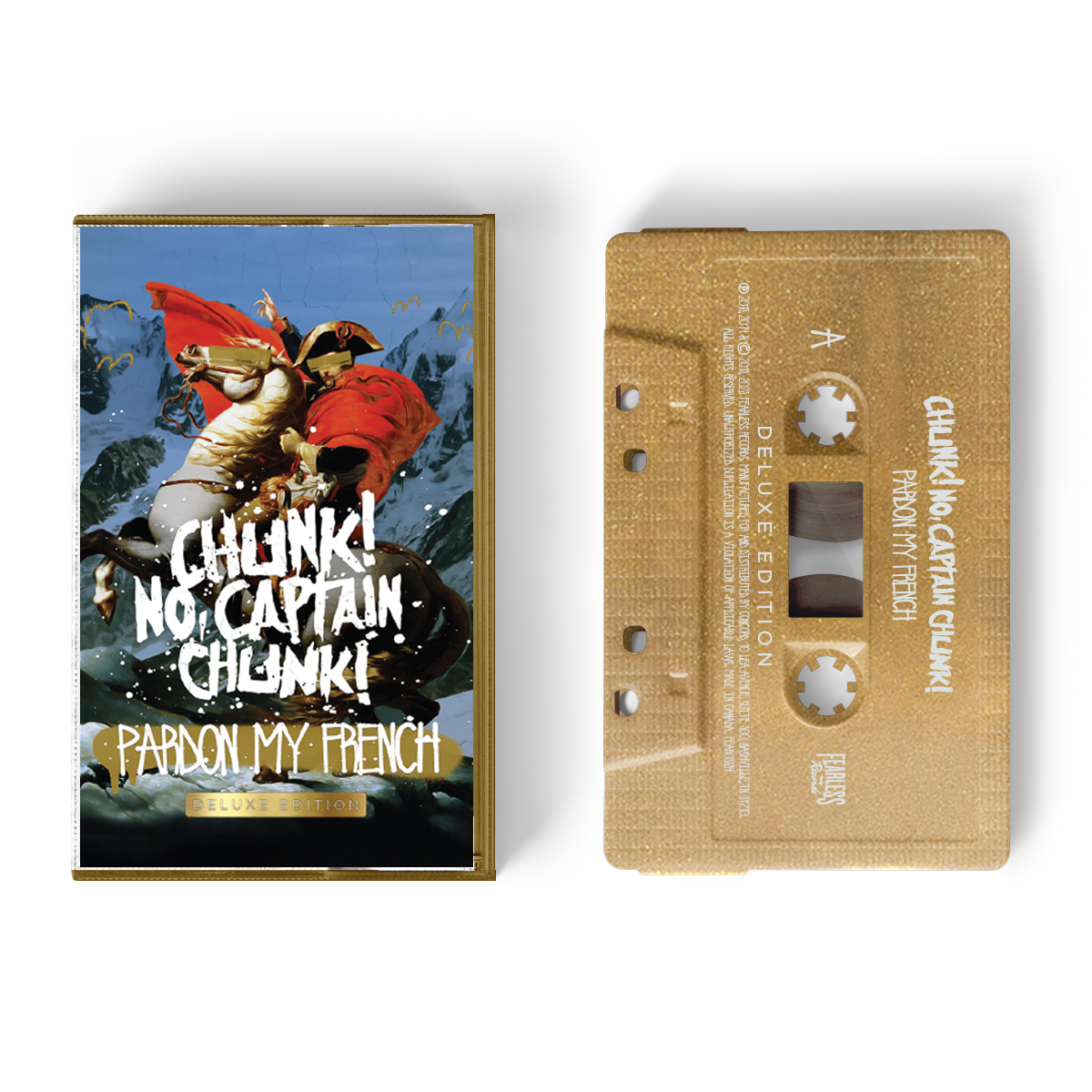 CHUNK! NO, CAPTAIN CHUNK! 'PARDON MY FRENCH' DELUXE CASSETTE (Metallic Gold)