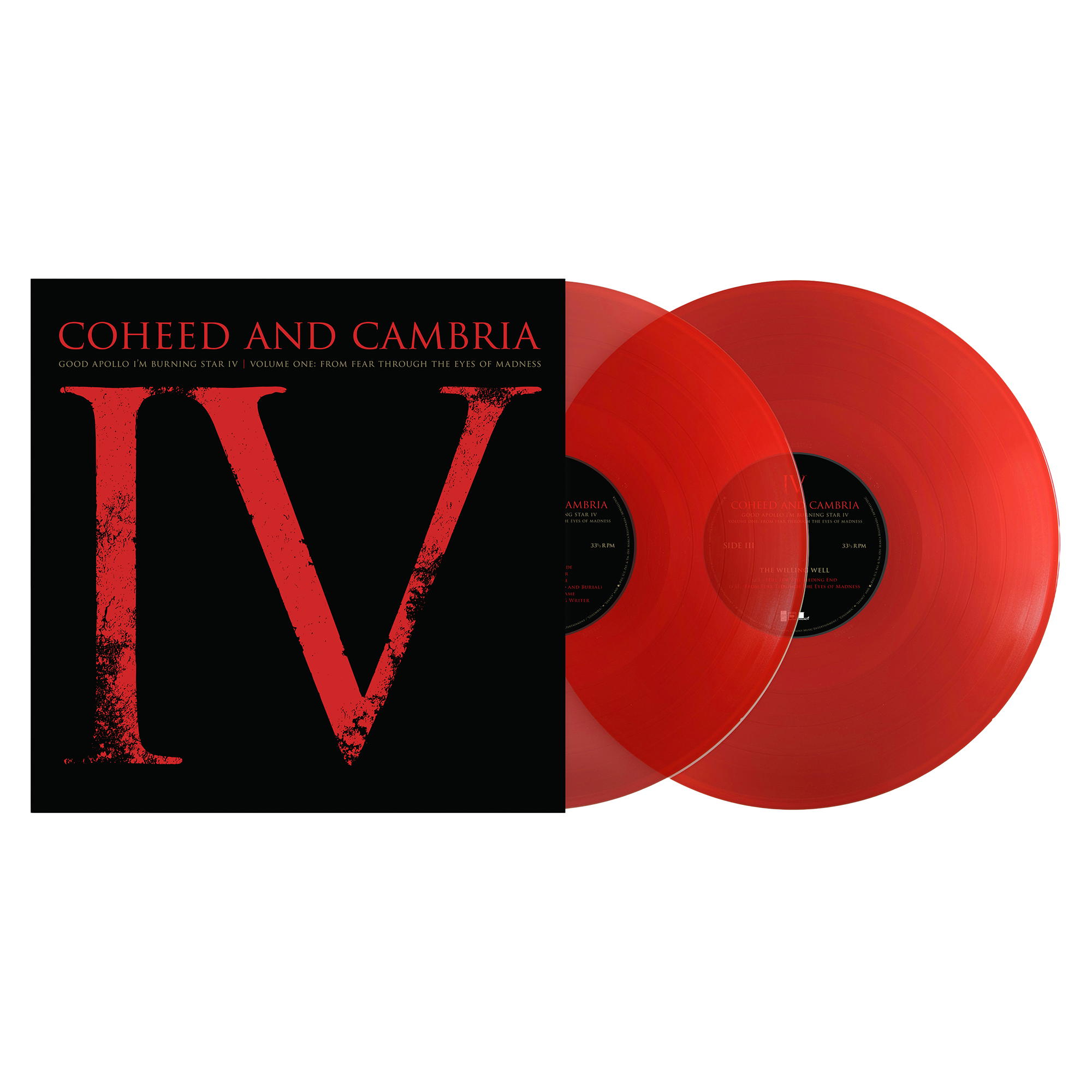 COHEED AND CAMBRIA ‘GOOD APOLLO I'M BURNING STAR IV VOLUME ONE:  FROM FEAR THROUGH THE EYES OF MADNESS’ 2LP (Exclusive, Limited to 1000, Translucent Ruby Vinyl) + SPECIAL COLLECTOR'S EDITION DELUXE MAGAZINE