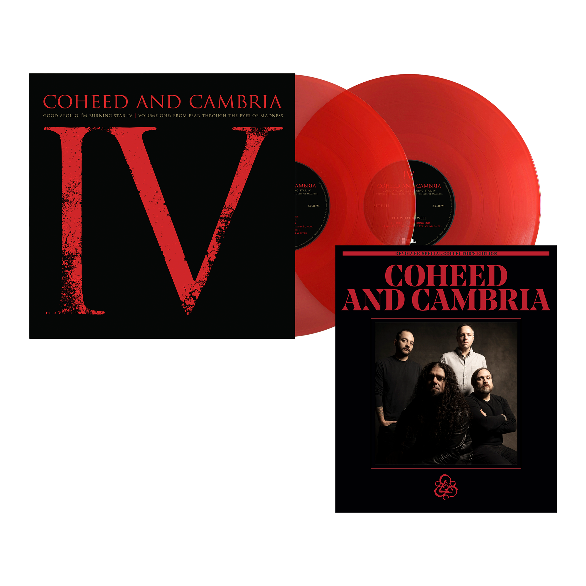 COHEED AND CAMBRIA ‘GOOD APOLLO I'M BURNING STAR IV VOLUME ONE:  FROM FEAR THROUGH THE EYES OF MADNESS’ 2LP (Exclusive, Limited to 1000, Translucent Ruby Vinyl) + SPECIAL COLLECTOR'S EDITION DELUXE MAGAZINE
