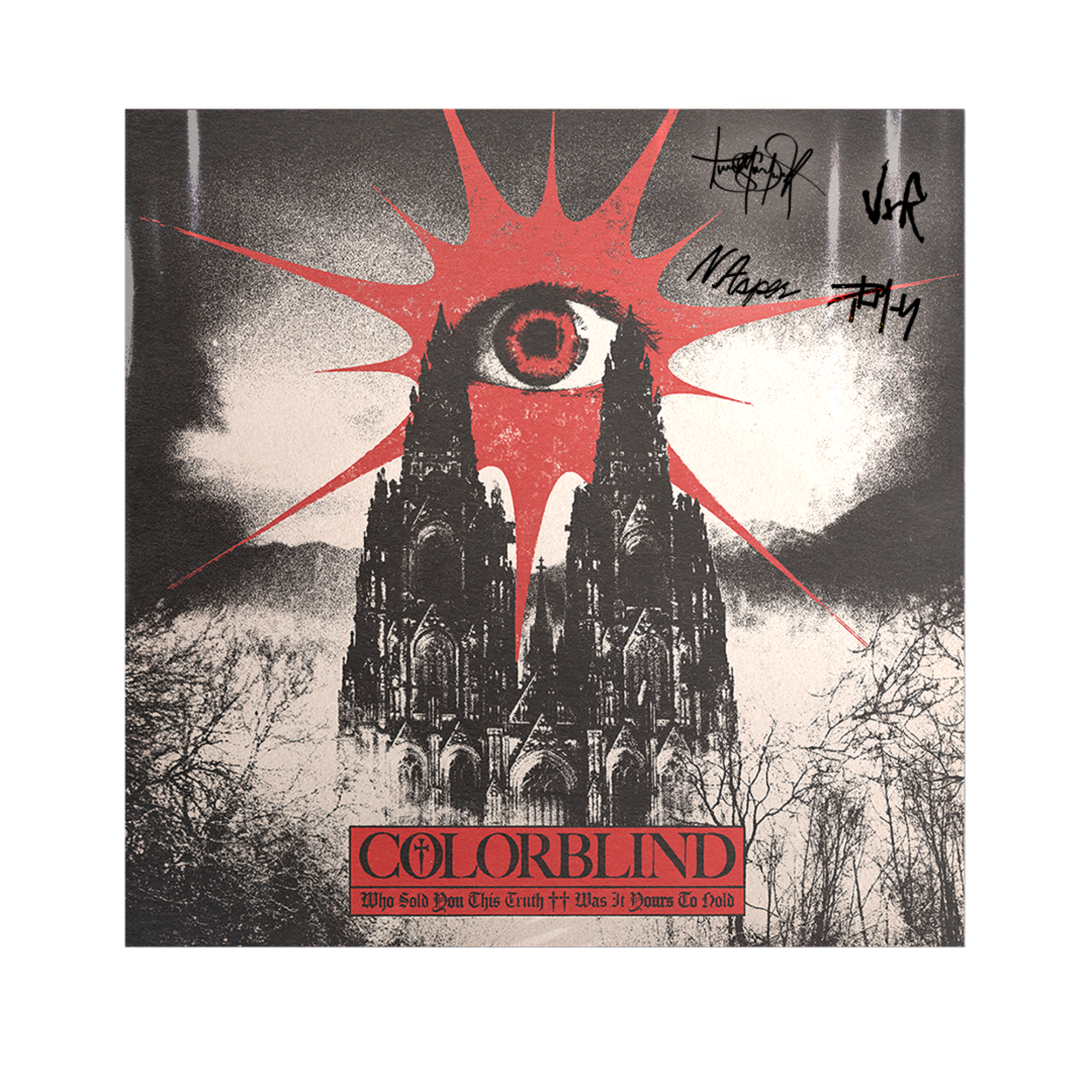 COLORBLIND ‘WHO SOLD YOU THIS TRUTH ++ WAS IT YOURS TO HOLD’ 2LP (Limited Edition, Red & Clear Marble Vinyl w/ Signed Insert)