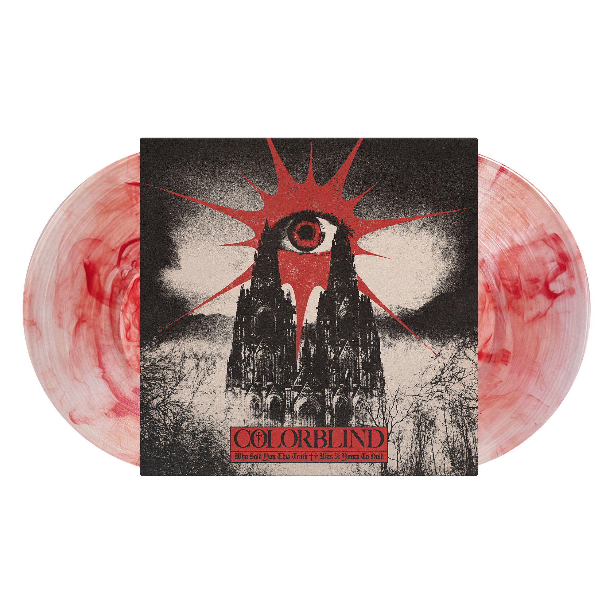 COLORBLIND ‘WHO SOLD YOU THIS TRUTH ++ WAS IT YOURS TO HOLD’ 2LP (Limited Edition, Red & Clear Marble Vinyl w/ Signed Insert)