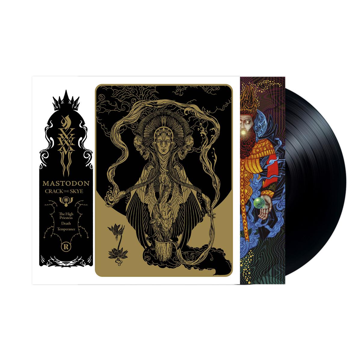 MASTODON 'CRACK THE SKYE' LP w/ SIGNED 12"x12" PAUL ROMANO PRINT & COLLECTORS EDITION MAGAZINE
