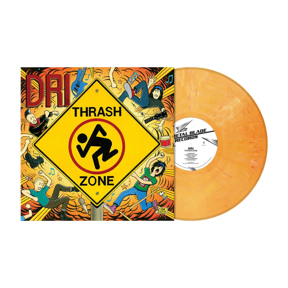 D.R.I. 'THRASH ZONE' LP (Tangerine Vinyl)