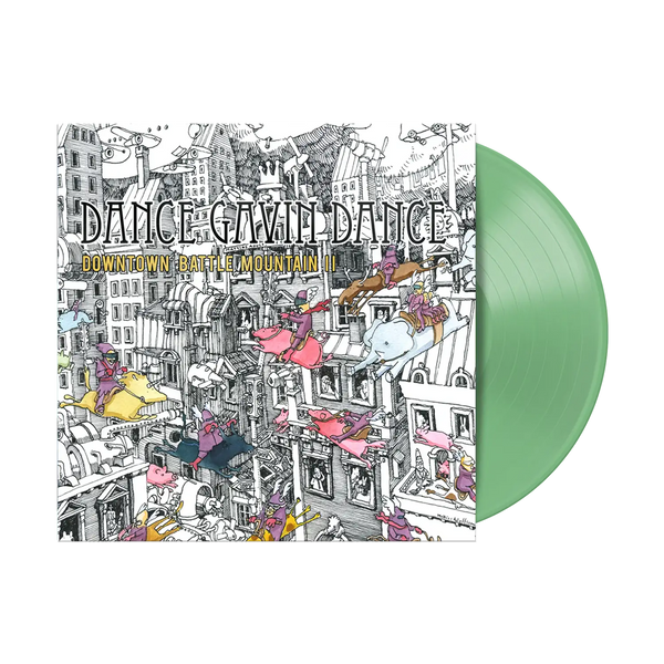 DANCE GAVIN DANCE 'DOWNTOWN BATTLE MOUNTAIN II' LP (Limited Edition — Only 500 Made, Kelly Green Vinyl)