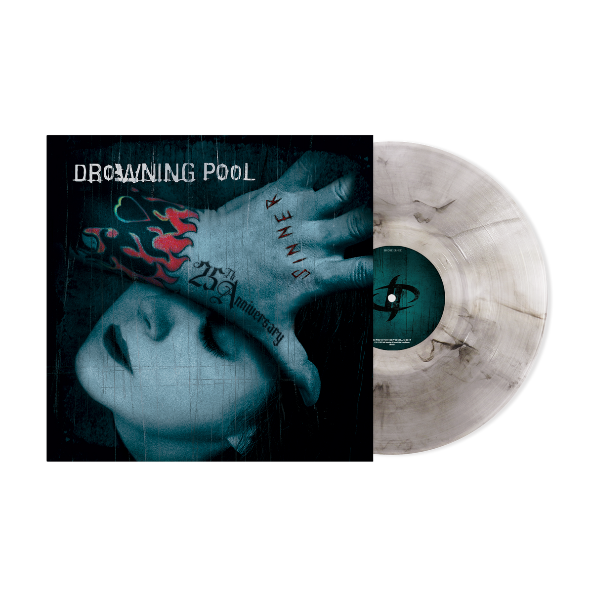 DROWNING POOL'SINNER' 25TH ANNIVERSARY LP (Exclusive ' Limited to 500, Smoke Clear Vinyl)
