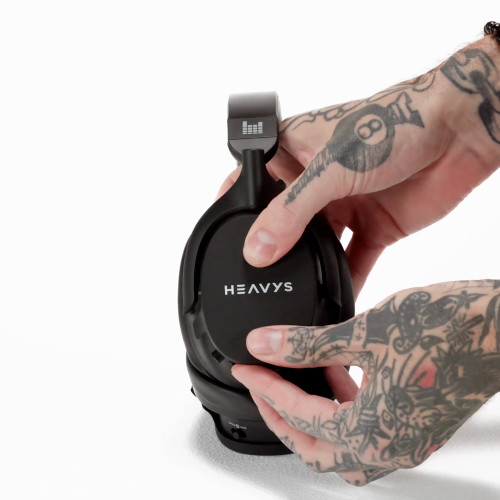 HEAVYS H1H HEADPHONES + PREMIUM SILVER-COATED CABLE + BONUS TRAVEL CASE