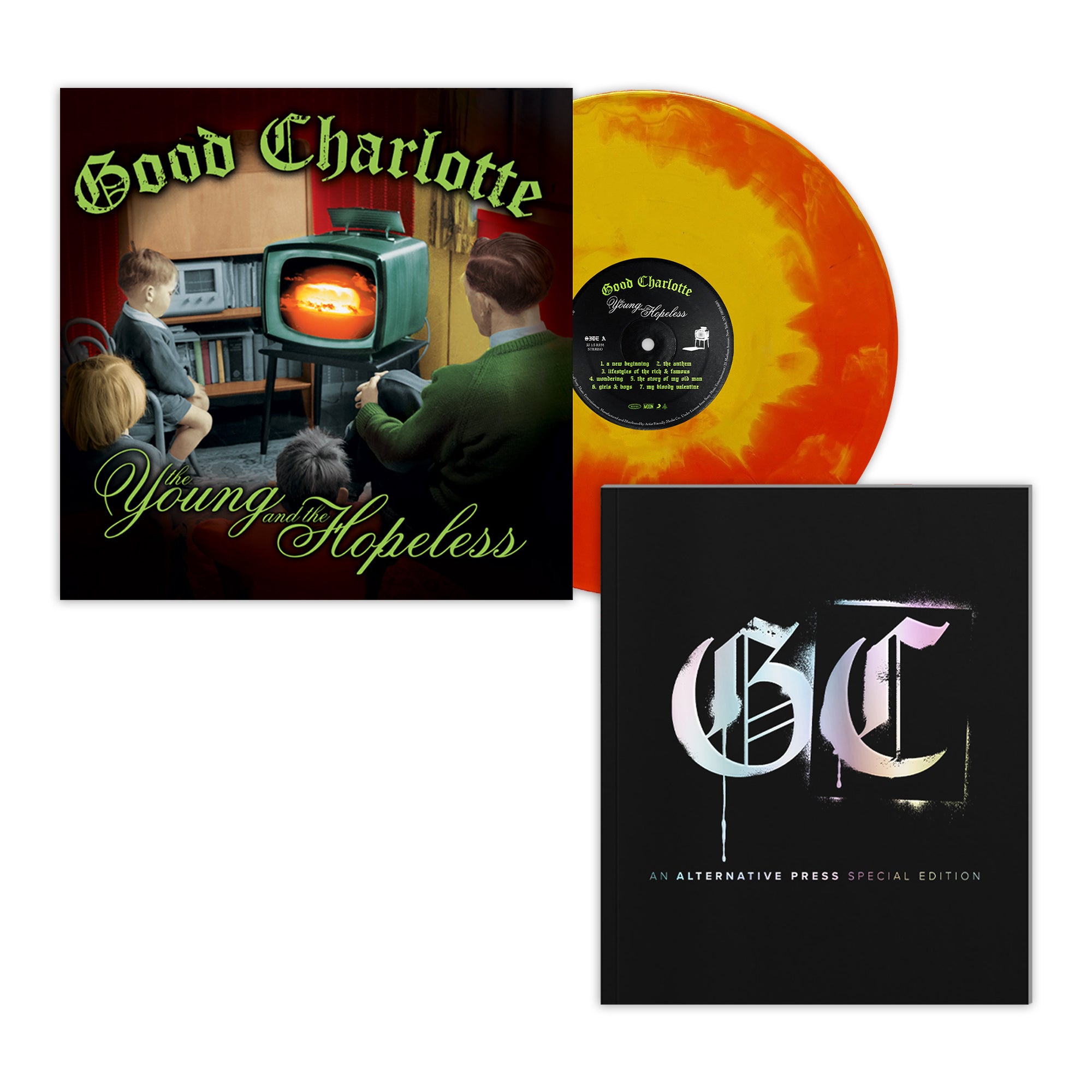 GOOD CHARLOTTE x ALTERNATIVE PRESS SPECIAL COLLECTOR’S EDITION MAGAZINE + ‘MOTEL DU CAP’ LP OR 'YOUNG AND THE HOPELESS' LP (Exclusive Vinyl)