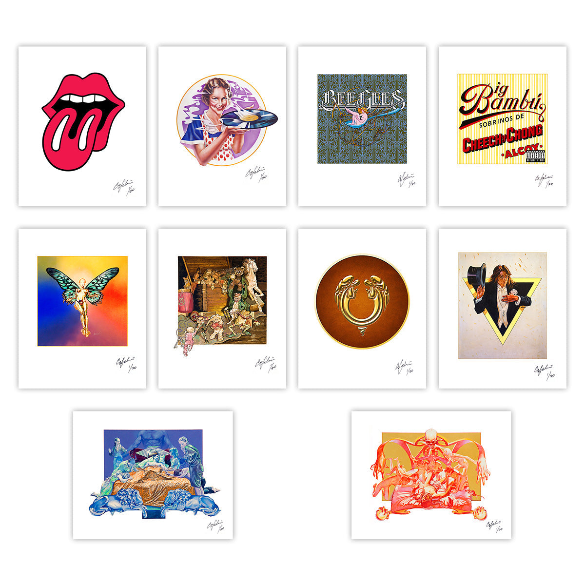 GOLDMINE MAGAZINE: ERNIE CEFALU – FEB/MAR 2023 ULTIMATE BUNDLE W/ 10 HAND-SIGNED/NUMBERED ERNIE CEFALU ART PRINTS