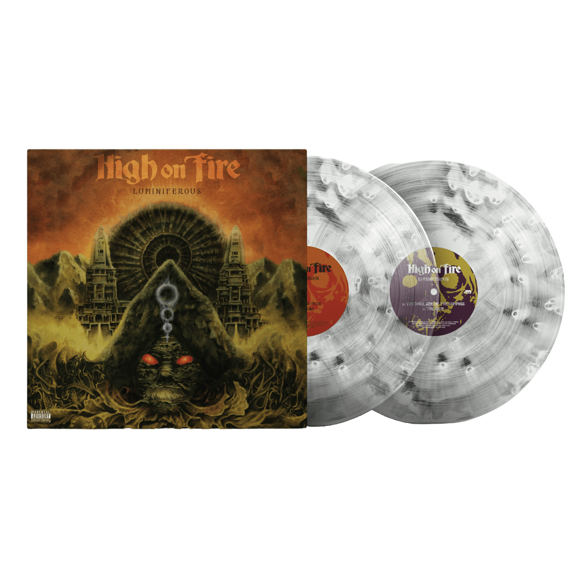 HIGH ON FIRE 'LUMINIFEROUS' 2LP (Clear/Black Ghost Vinyl)