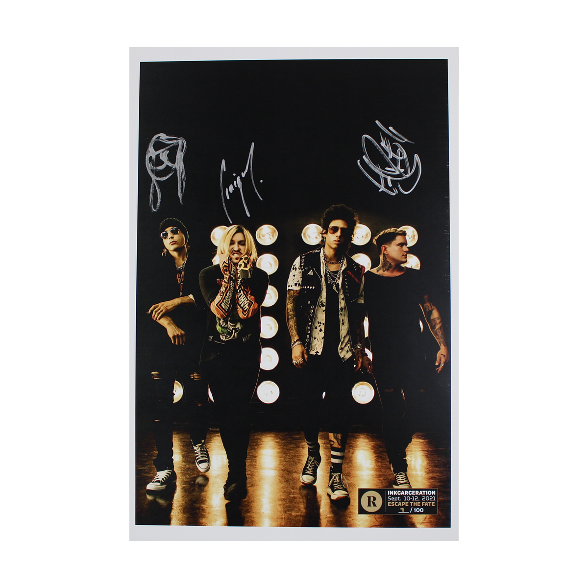 ESCAPE THE FATE X REVOLVER X INKCARCERATION - SIGNED FESTIVAL POSTER