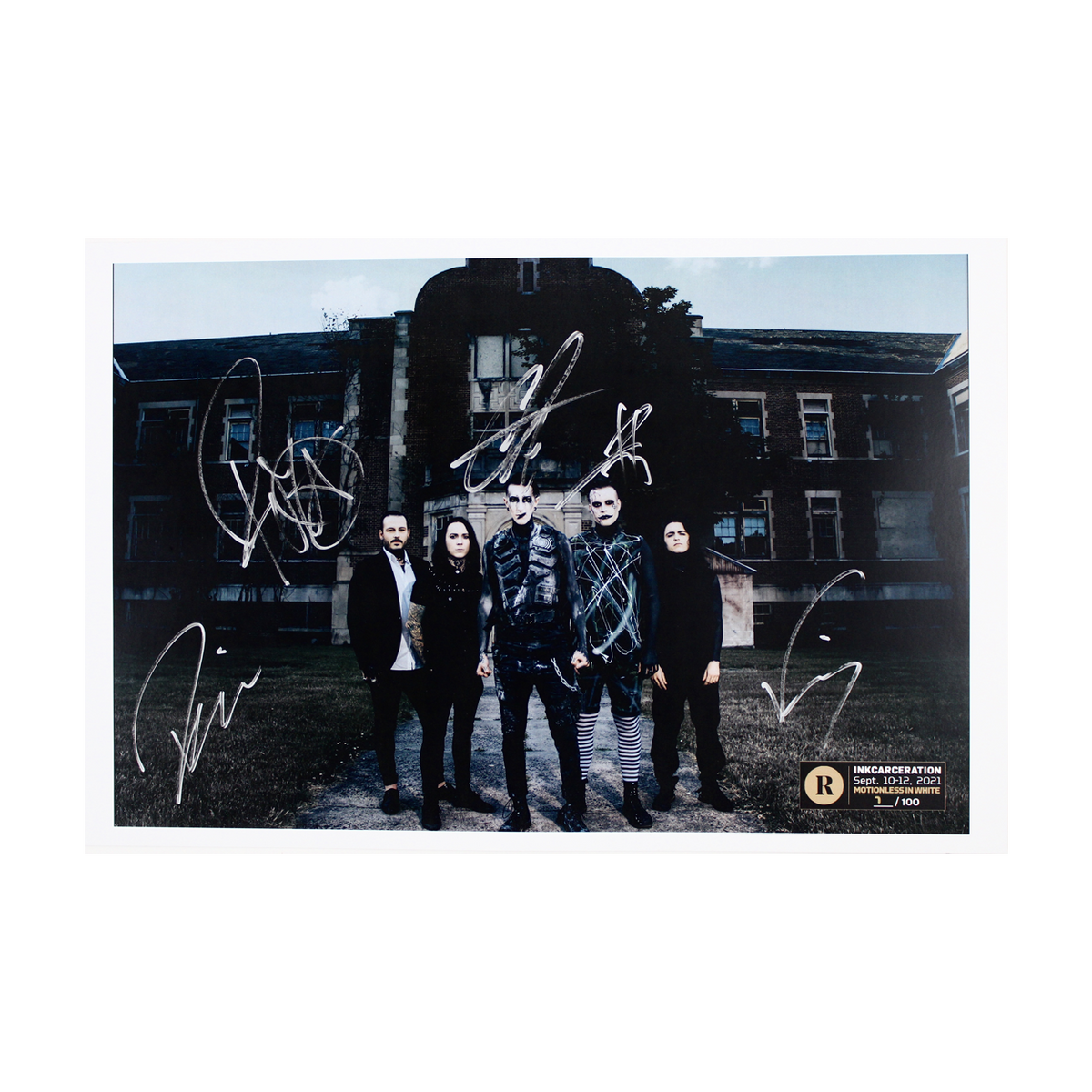 Motionless In White x Revolver x Inkcarceration - Signed Festival Poster