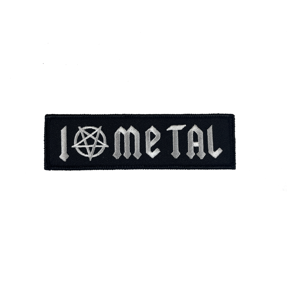 I LOVE METAL EMBROIDERED PATCH