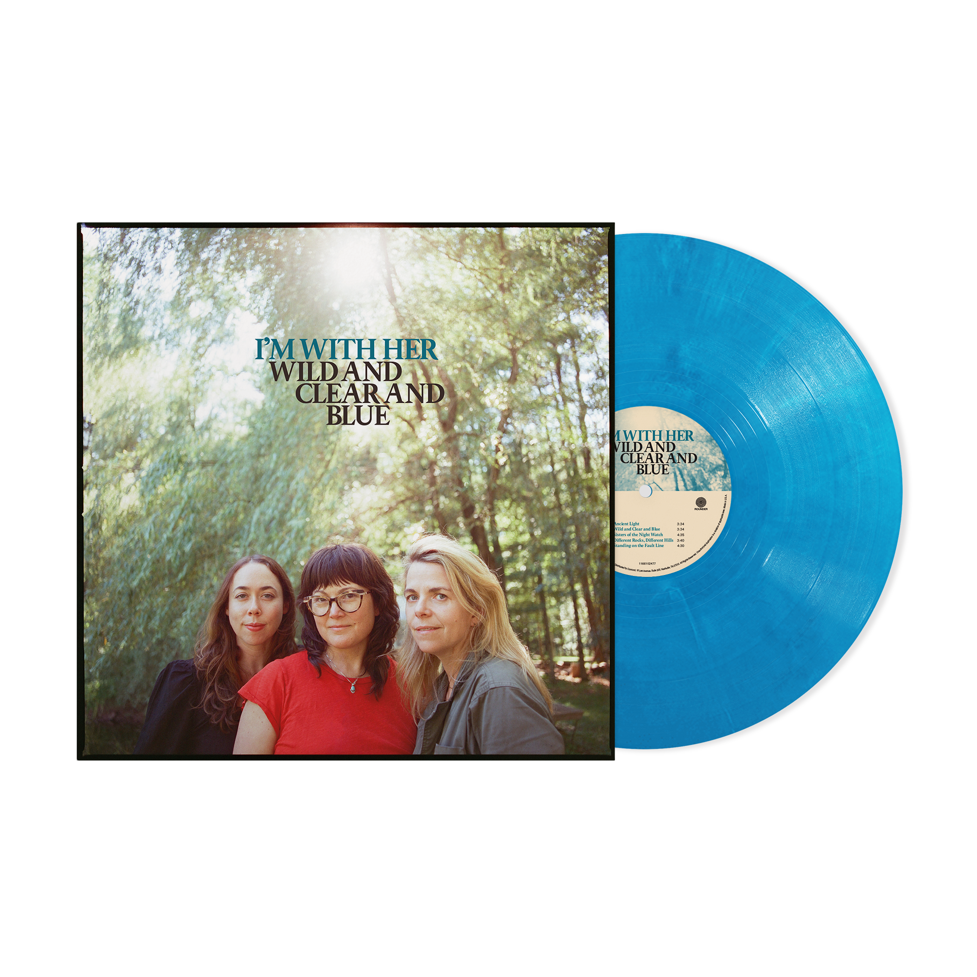 I'M WITH HER 'WILD AND CLEAR AND BLUE' LP (Blue Eco Mix Vinyl)