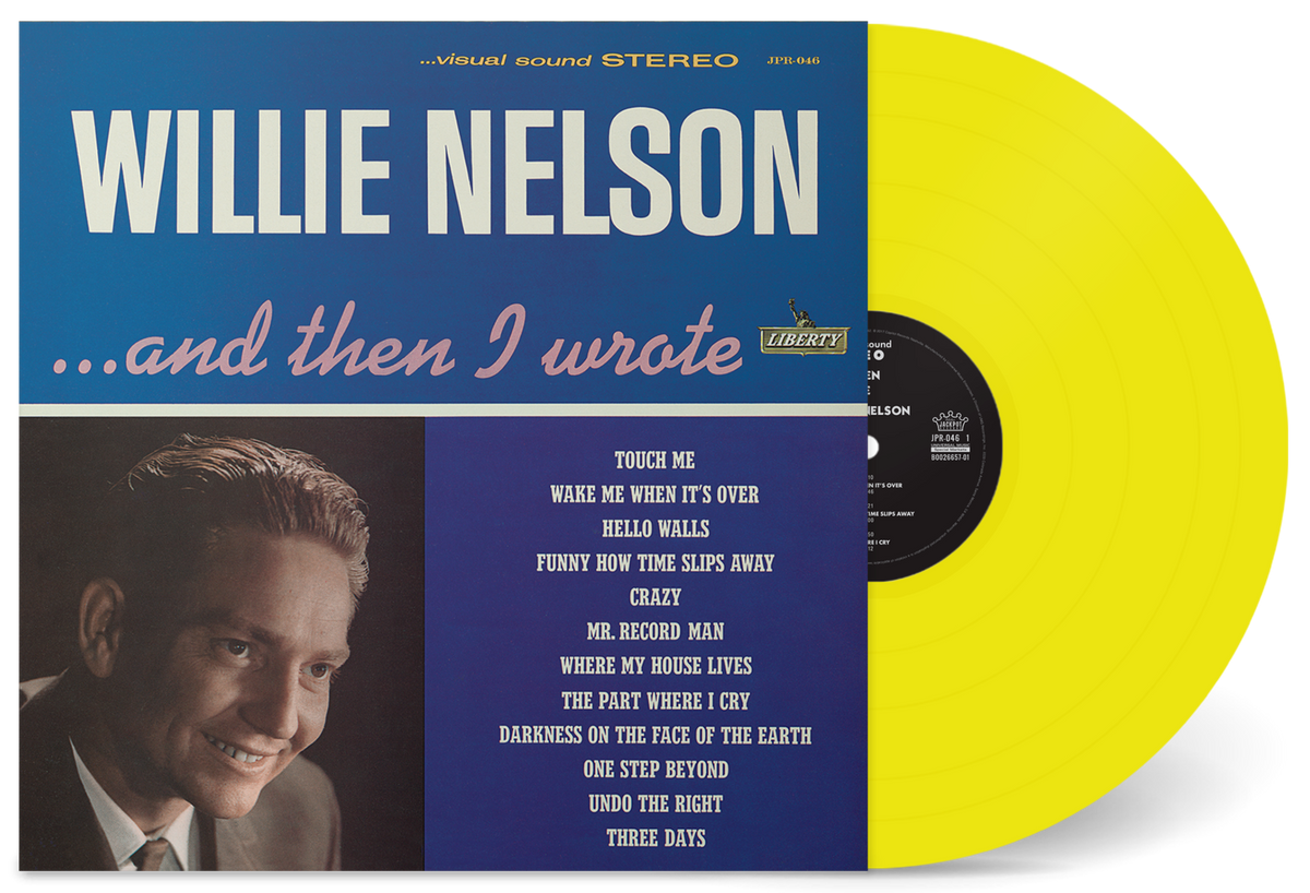 WILLIE NELSON 'AND THEN I WROTE' LP (Yellow Vinyl)