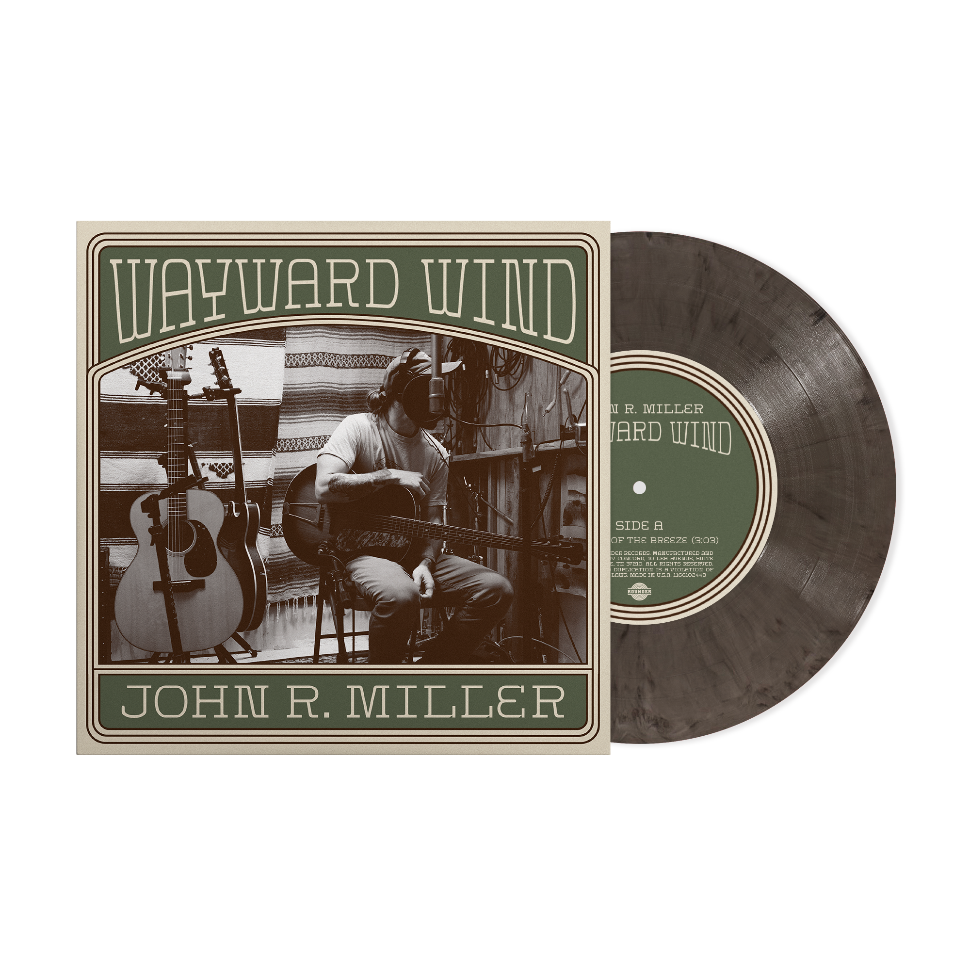 JOHN R. MILLER 'WAYWARD WIND' 7" (Graphite Vinyl)