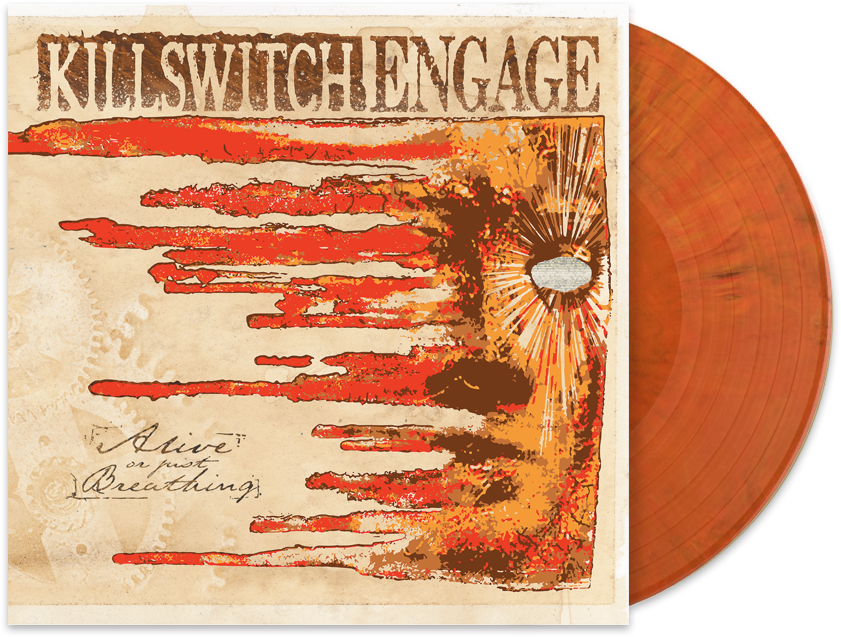 KILLSWITCH ENGAGE'ALIVE OR JUST BREATHING' LP - EXCLUSIVE - LTD. 500 - VOODOOO + "SKULL COVER" SPECIAL COLLECTOR'S EDITION DELUXE MAGAZINE