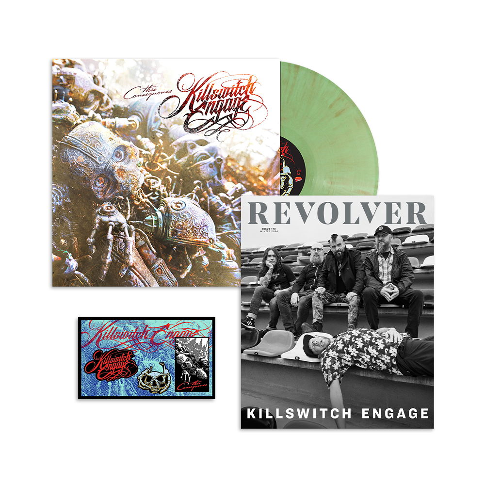KILLSWITCH ENGAGE'THIS CONSEQUENCE' LP - EXCLUSIVE - LTD. 500 - ENGULFING MOSS + REVOLVER WINTER 2024 ISSUE & ENAMEL PIN SET