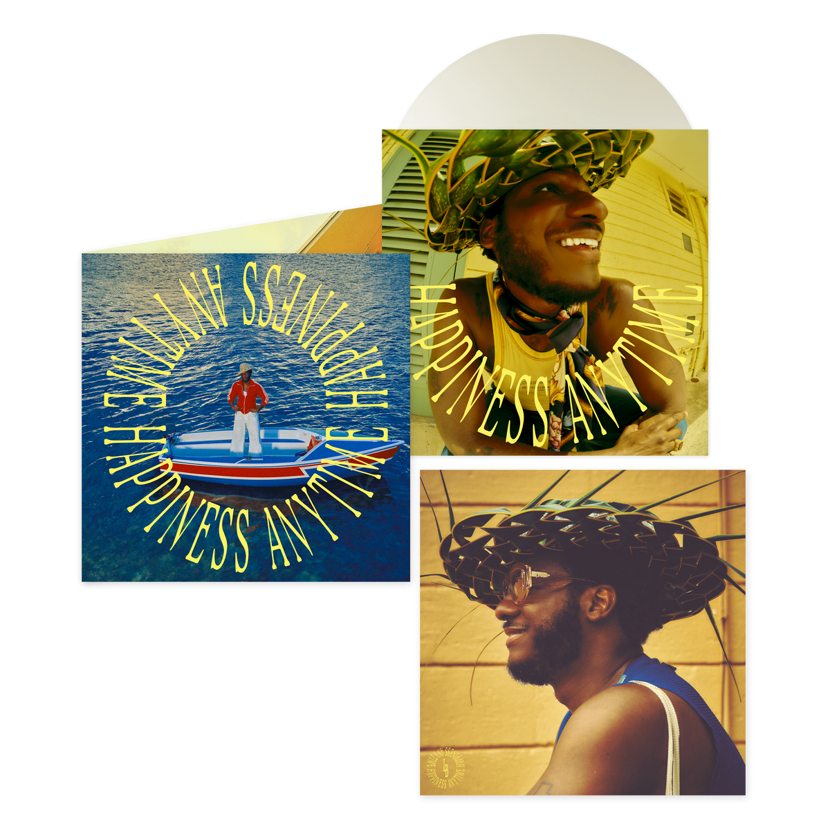 LEON BRIDGES 'HAPPINESS ANYTIME WHITE SAND' LP (White Vinyl)