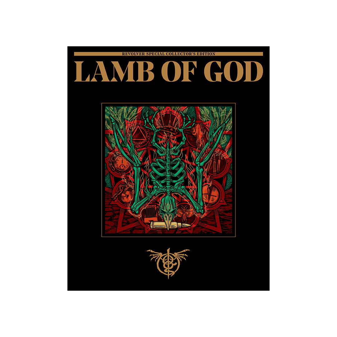 LAMB OF GOD 'NEW AMERICAN GOSPEL' LP (Limited Edition ' Only 500 Made, Black and White Nebula Vinyl) + "WARBIRD" COVER SPECIAL COLLECTOR'S EDITION DELUXE MAGAZINE