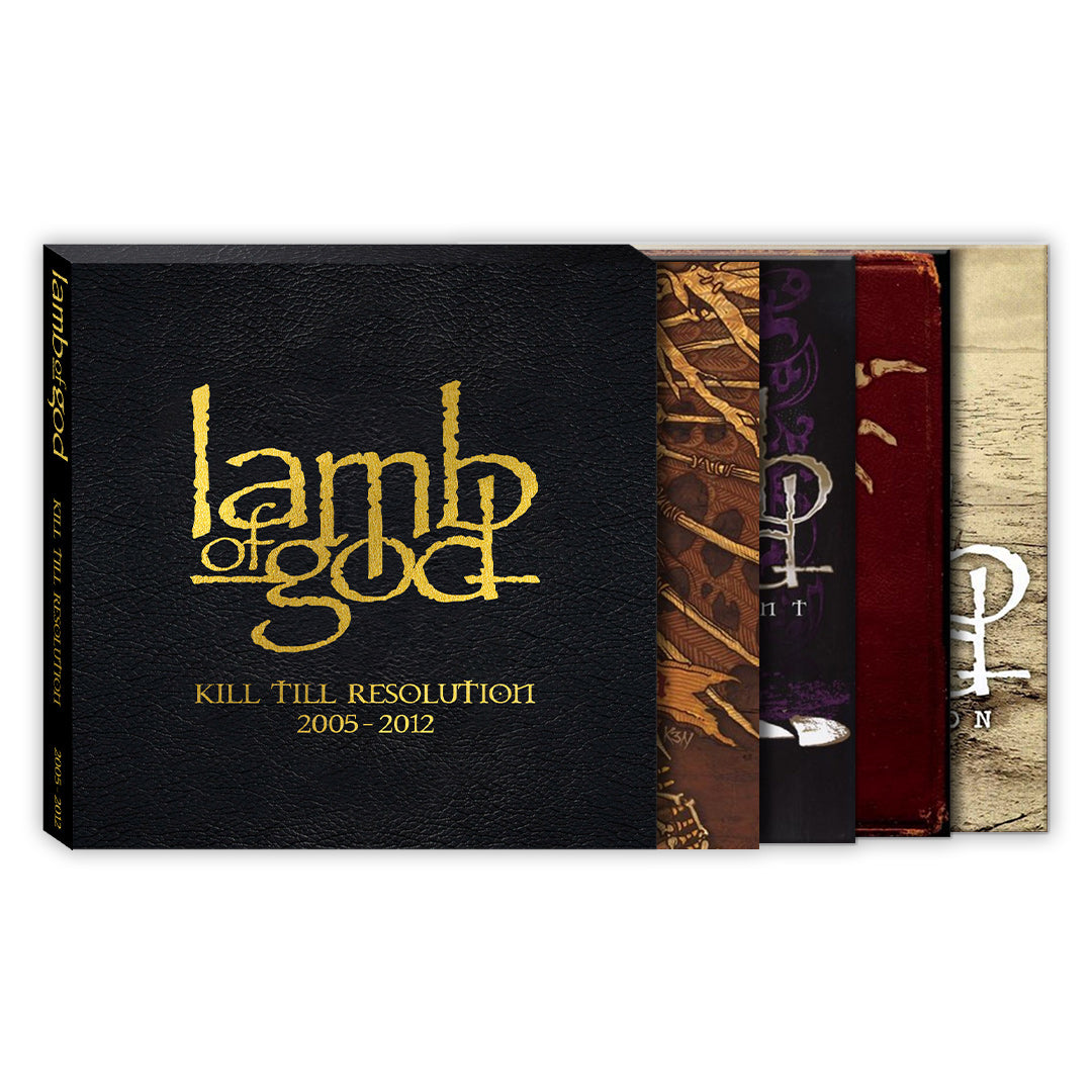 LAMB OF GOD x REVOLVER: 'BURN TO ASHES' (1999-2004)/'KILL TILL RESOLUTION' (2005-2012) LIMITED VINYL BOX SETS