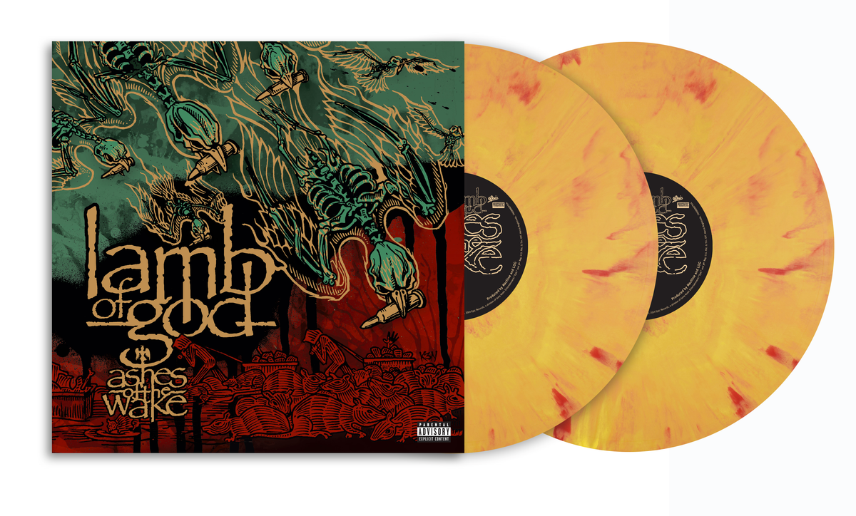 LAMB OF GOD 'ASHES OF THE WAKE' 2LP (Limited Edition ' Only 500 Made, Orange w/ Red Smoke Vinyl)
