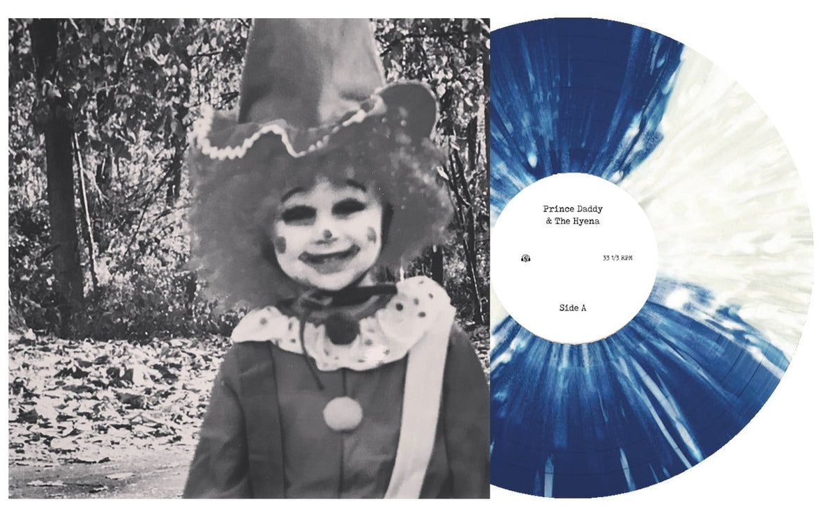 PRINCE DADDY & THE HYENA 'PRINCE DADDY & THE HYENA' LIMITED EDITION ROYAL BLUE & CLEAR QUAD WITH WHITE SPLATTER LP ' ONLY 250 MADE