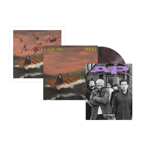 ALTERNATIVE PRESS WINTER 2024 ISSUE FEATURING L.S. DUNES + ‘VIOLET’ LP (Limited Edition – Only 500 Made, New Twilight Vinyl) & SIGNED PRINT