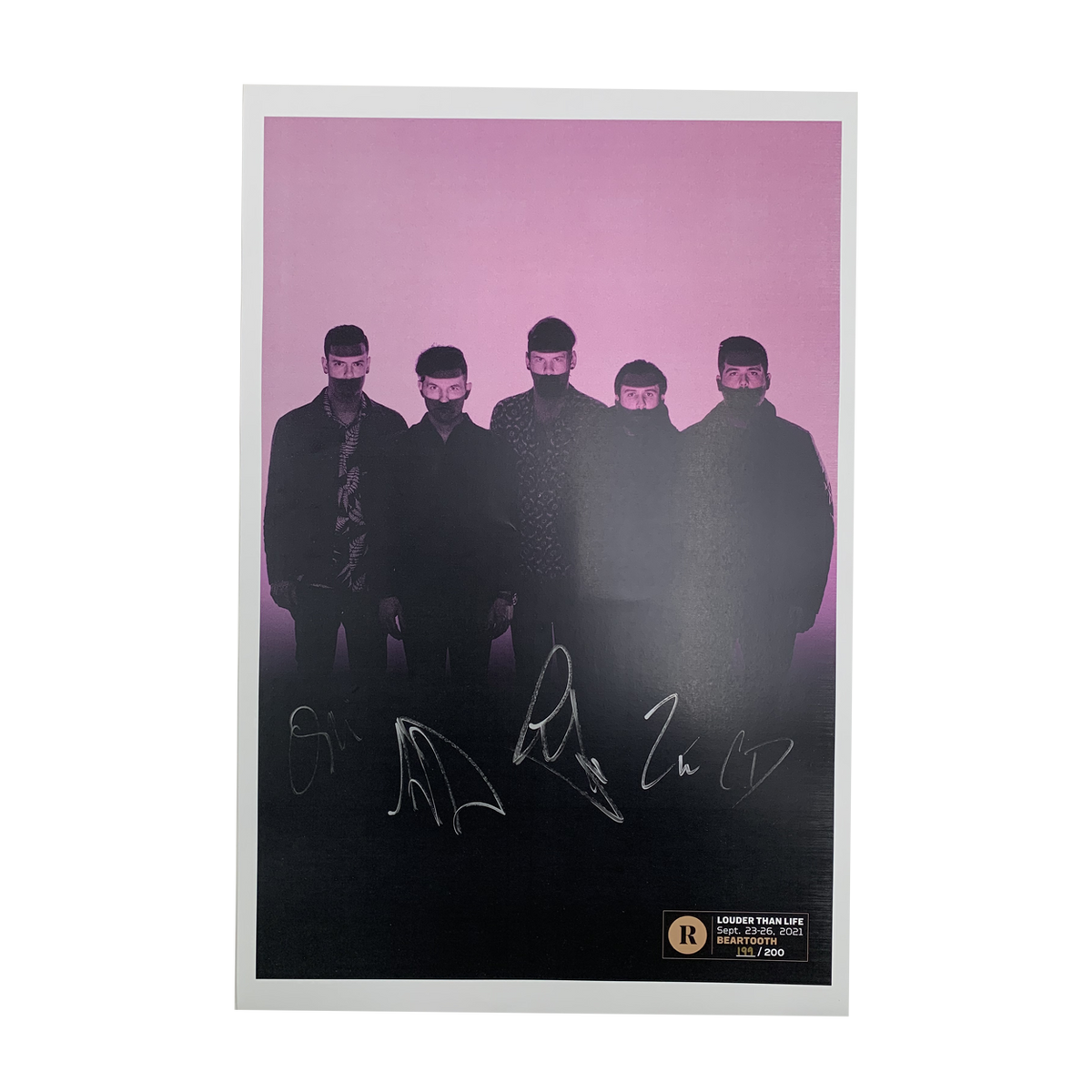 BEARTOOTH X REVOLVER X LOUDER THAN LIFE - SIGNED FESTIVAL POSTER
