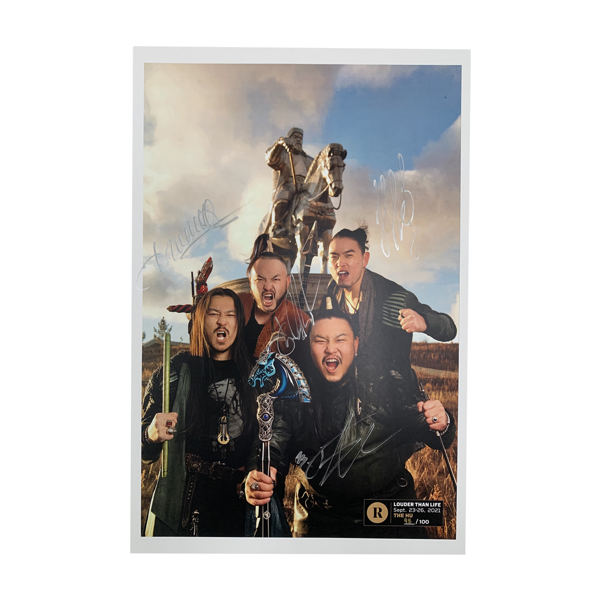 THE HU X REVOLVER X LOUDER THAN LIFE - SIGNED FESTIVAL POSTER