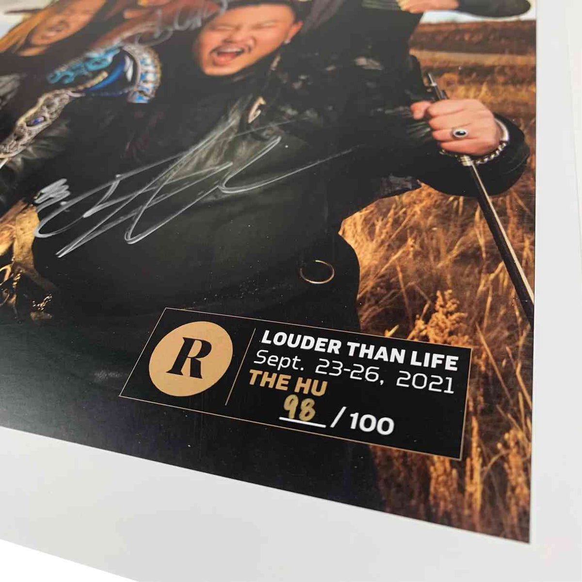 THE HU X REVOLVER X LOUDER THAN LIFE - SIGNED FESTIVAL POSTER