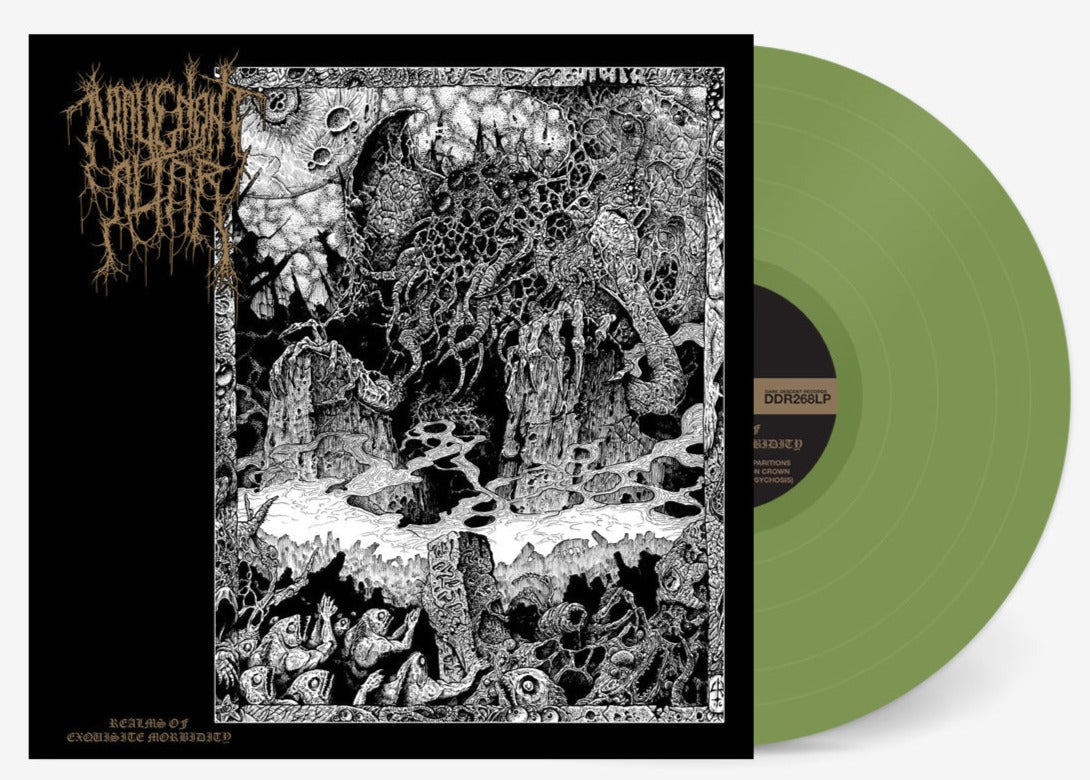 MALIGNANT ALTAR 'REALMS OF EXQUISITE MORBIDITY' LP (Limited Edition ' Only 200 Made, Olive Green Vinyl)