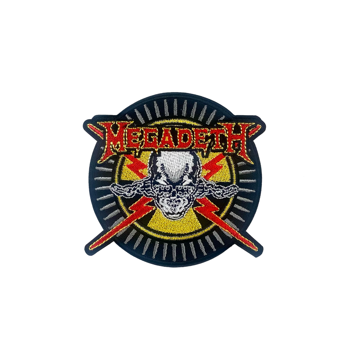 MEGADETH SKULL & BULLETS EMBROIDERED PATCH