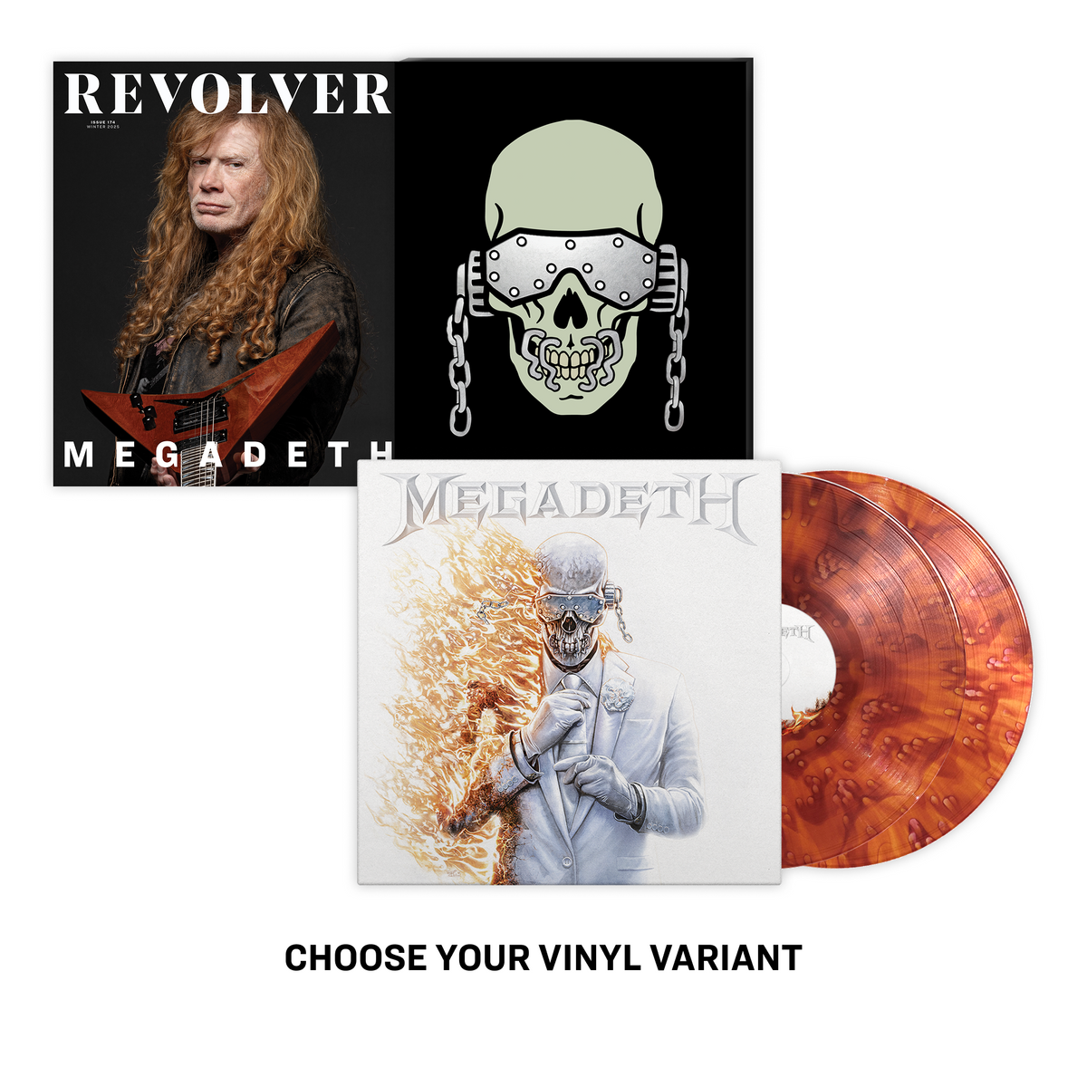MEGADETH'MEGADETH' 2LP (Exclusive Vinyl) + REVOLVER WINTER ISSUE IN NUMBERED SLIPCASE