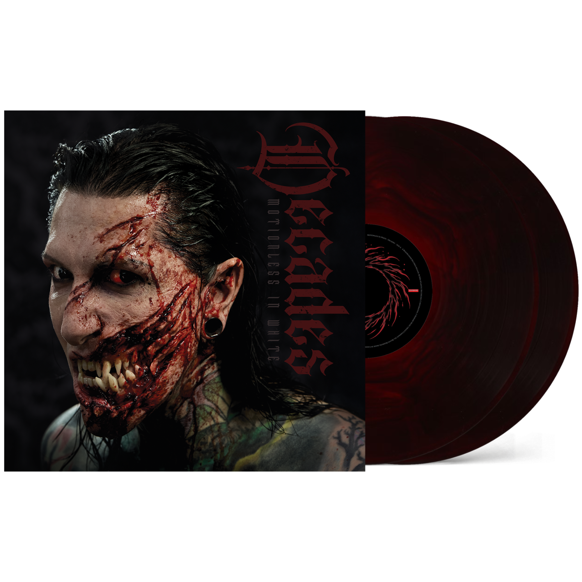 MOTIONLESS IN WHITE ‘DECADES’ 2LP (Exclusive – Limited to 500, Ruby & Sea Blue Galaxy Vinyl)