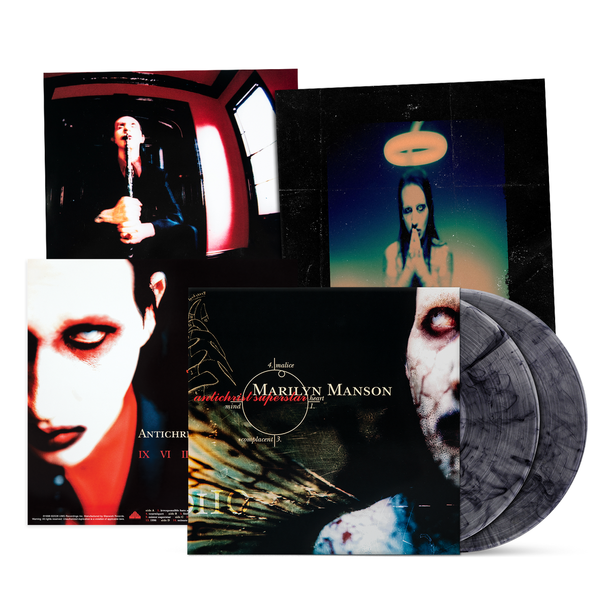 MARILYN MANSON ‘ANTICHRIST SUPERSTAR’ 30TH ANNIVERSARY 2LP (Exclusive – Crystal Clear w/ Black Smoke Vinyl)