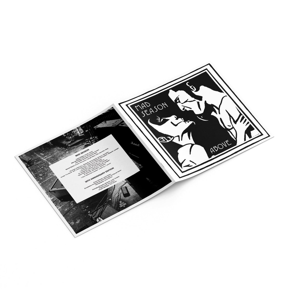 MAD SEASON 'ABOVE' 30TH ANNIVERSARY EDITION 2LP (Limited Edition ' Only 250 Made, Half/Half - Black & White Vinyl)