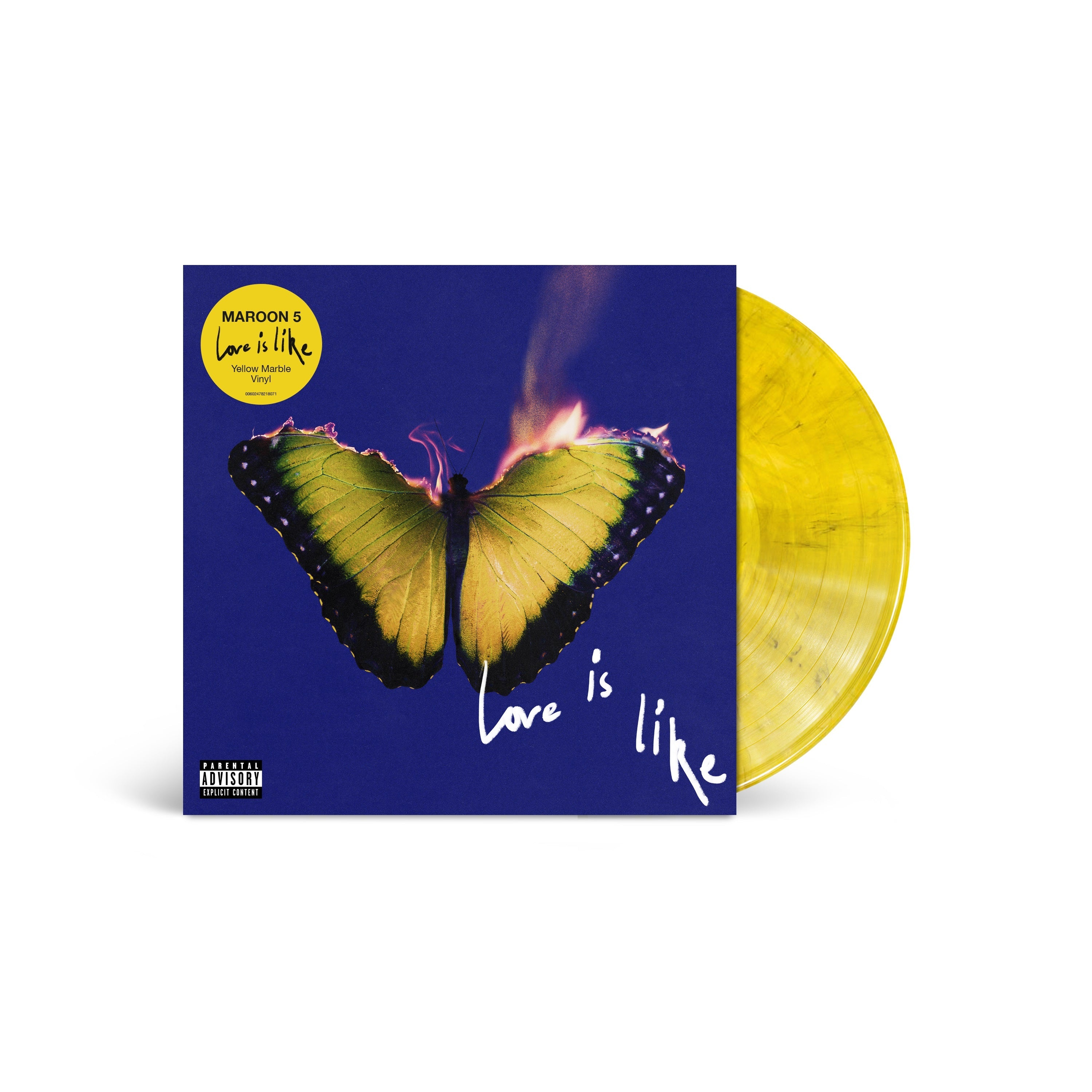 MAROON 5 'LOVE IS LIKE' LP (Yellow Marble Vinyl)