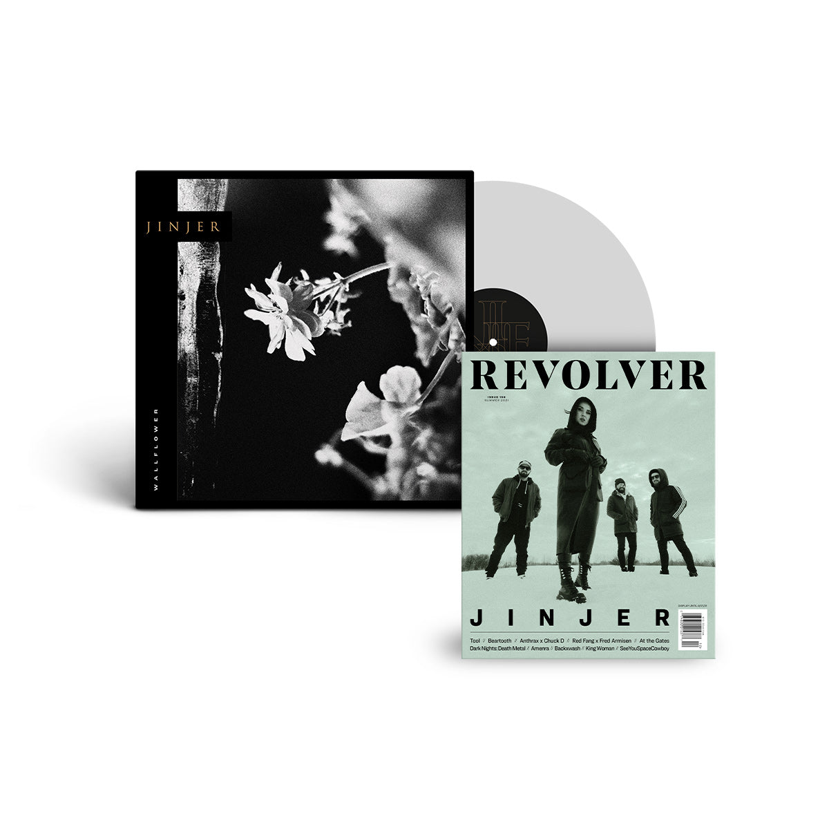 JINJER'WALLFLOWERS' LP + SUMMER 2021 ISSUE (Limited Edition, White Vinyl)