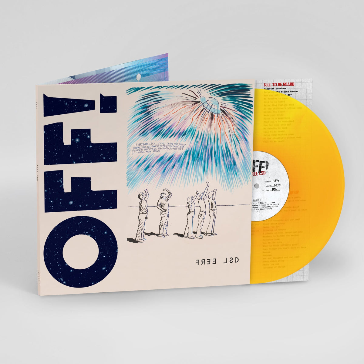 OFF!'FREE LSD' LP (Limited Edition ' Only 400 made, Translucent Orange Vinyl)