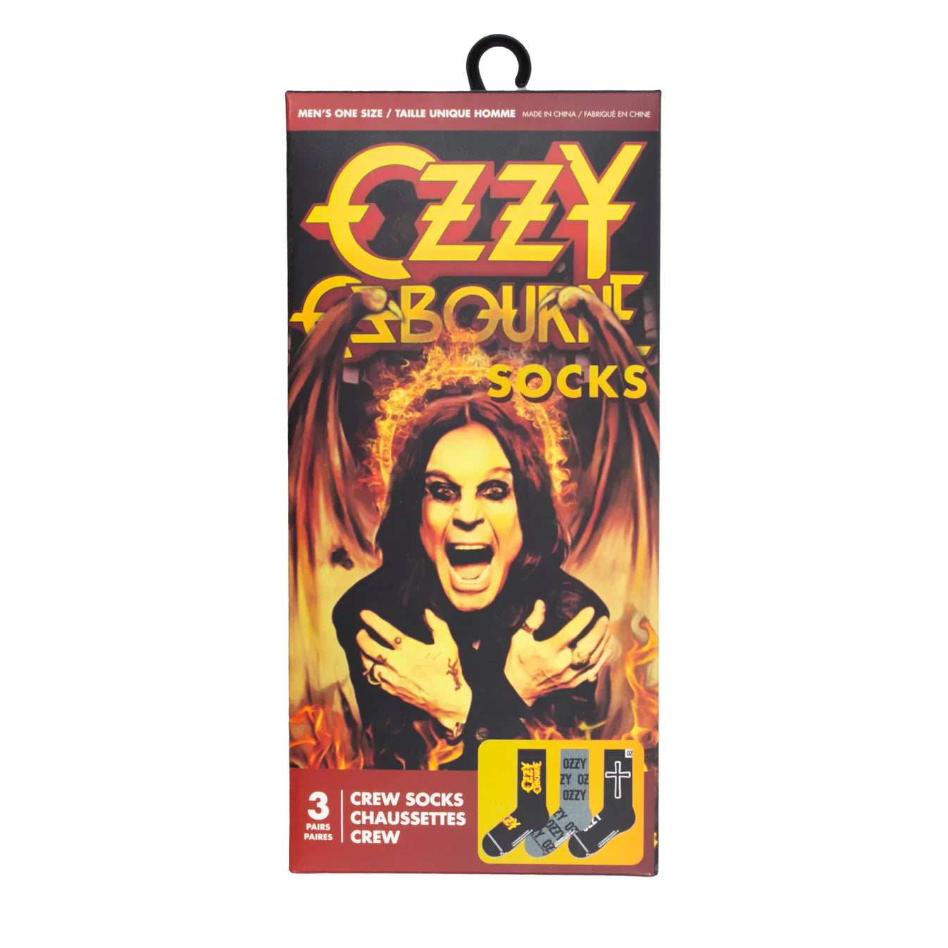 OZZY '3 PACK GIFT BOX' CREW SOCKS