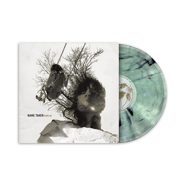 NAME TAKEN ‘HOLD ON’ LP (Limited Edition – Only 250 Made, Coke Bottle Clear w/ Black Swirl Vinyl)