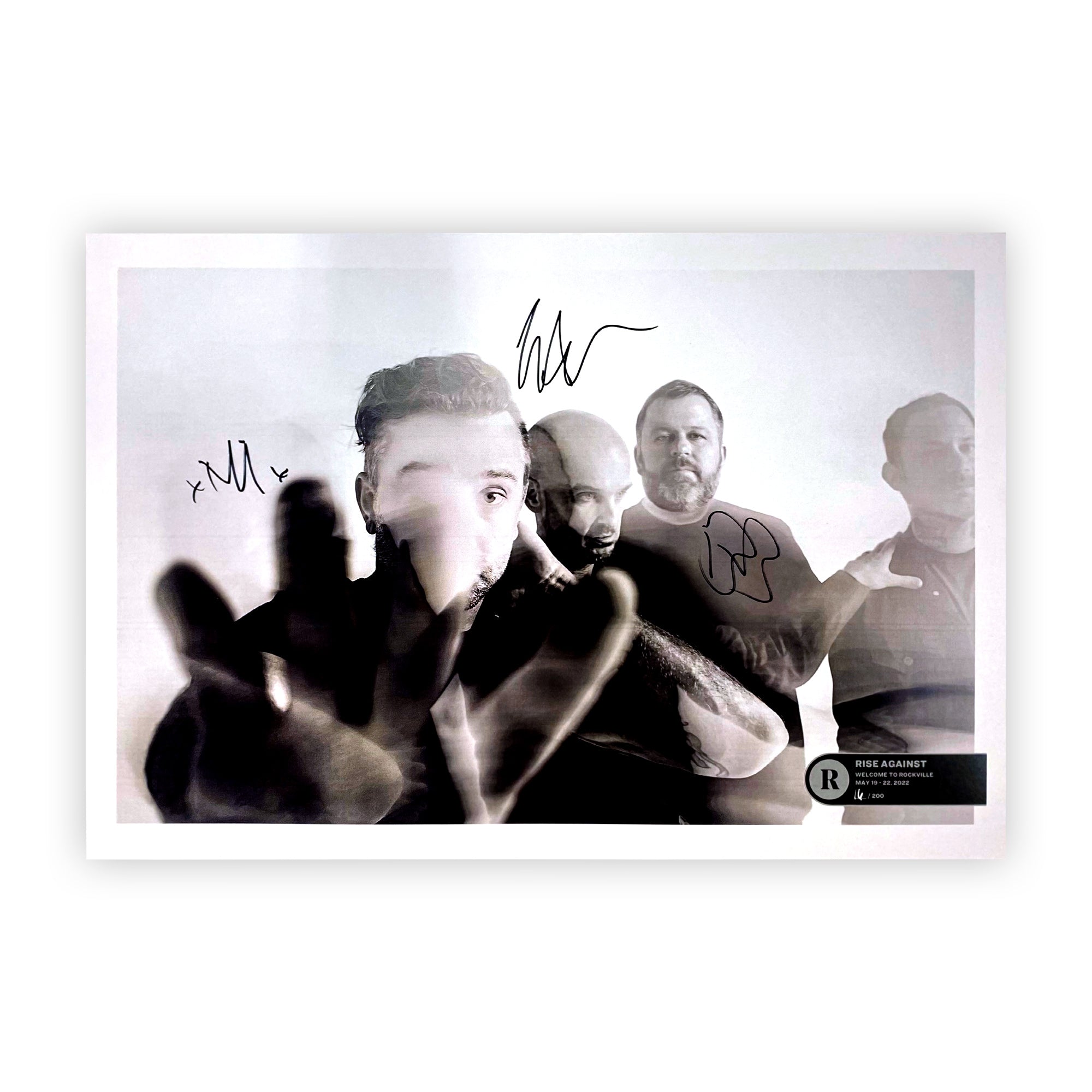 RISE AGAINST x REVOLVER x WELCOME TO ROCKVILLE 2022 NUMBERED POSTER - EXCLUSIVE - LTD.