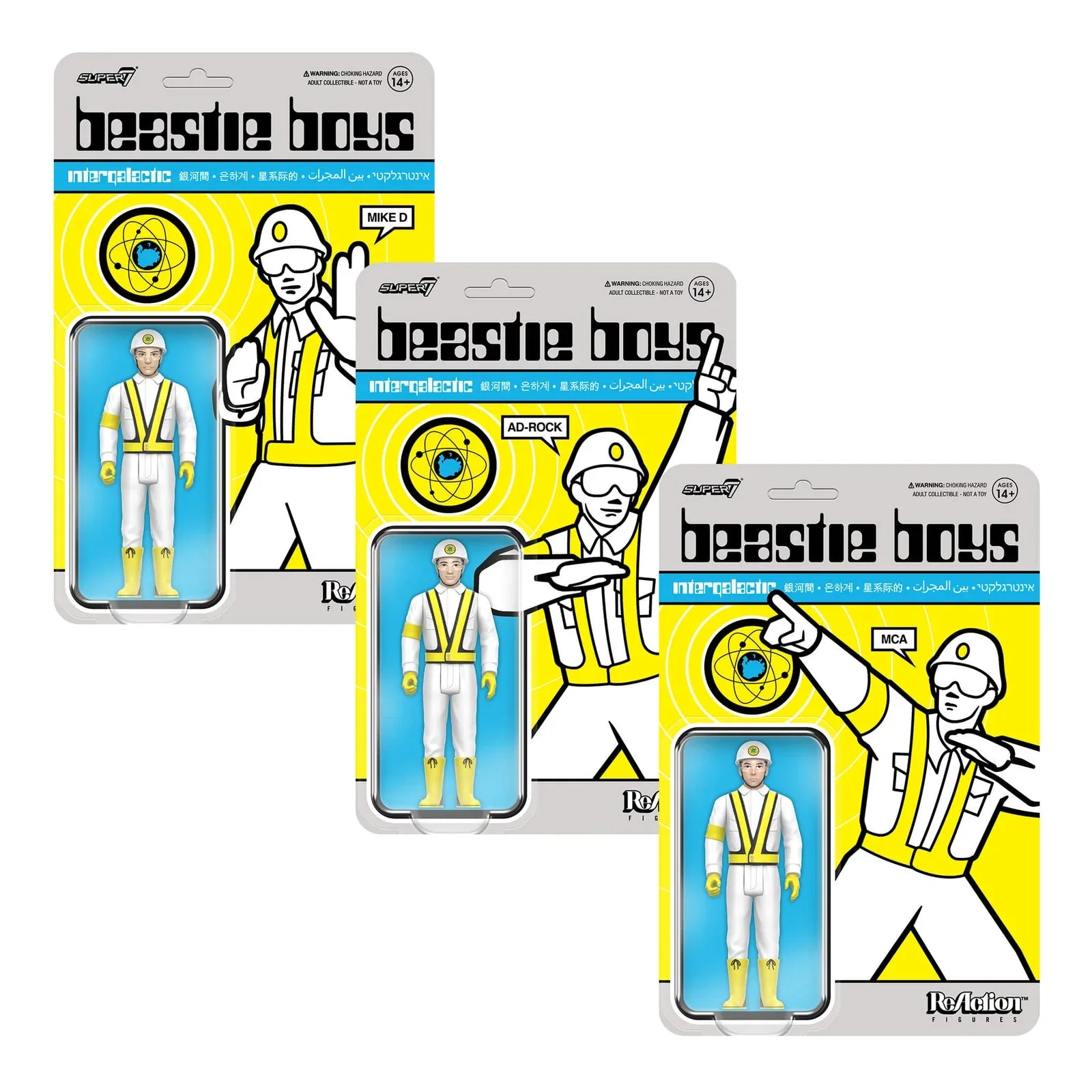 BEASTIE BOYS REACTION FIGURES WAVE 4 (INTERGALACTIC CROSSING GUARD) -