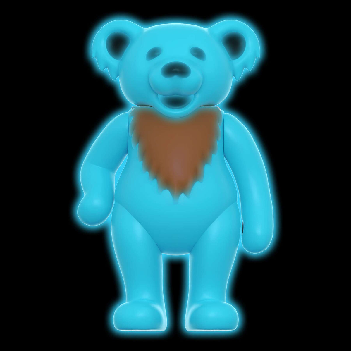 SUPER7 REACTION GRATEFUL DEAD W3 DANCING BEARS STEALIE BLUE (GLOW IN THE DARK)
