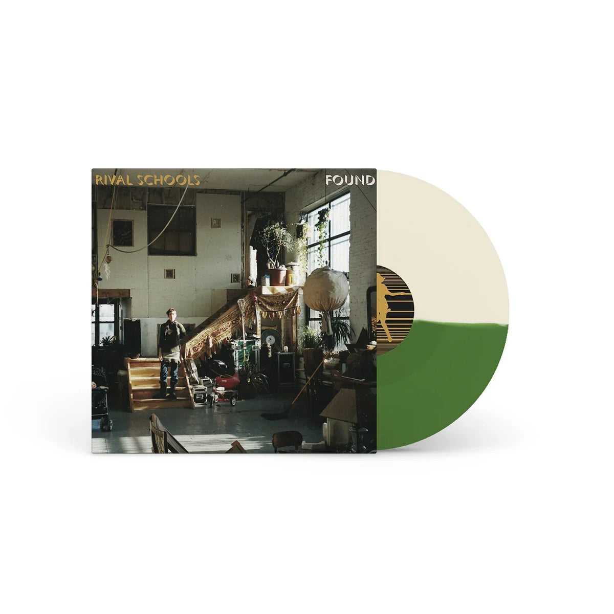 RIVAL SCHOOLS'FOUND' LP (Olive & Cream Halves Vinyl)