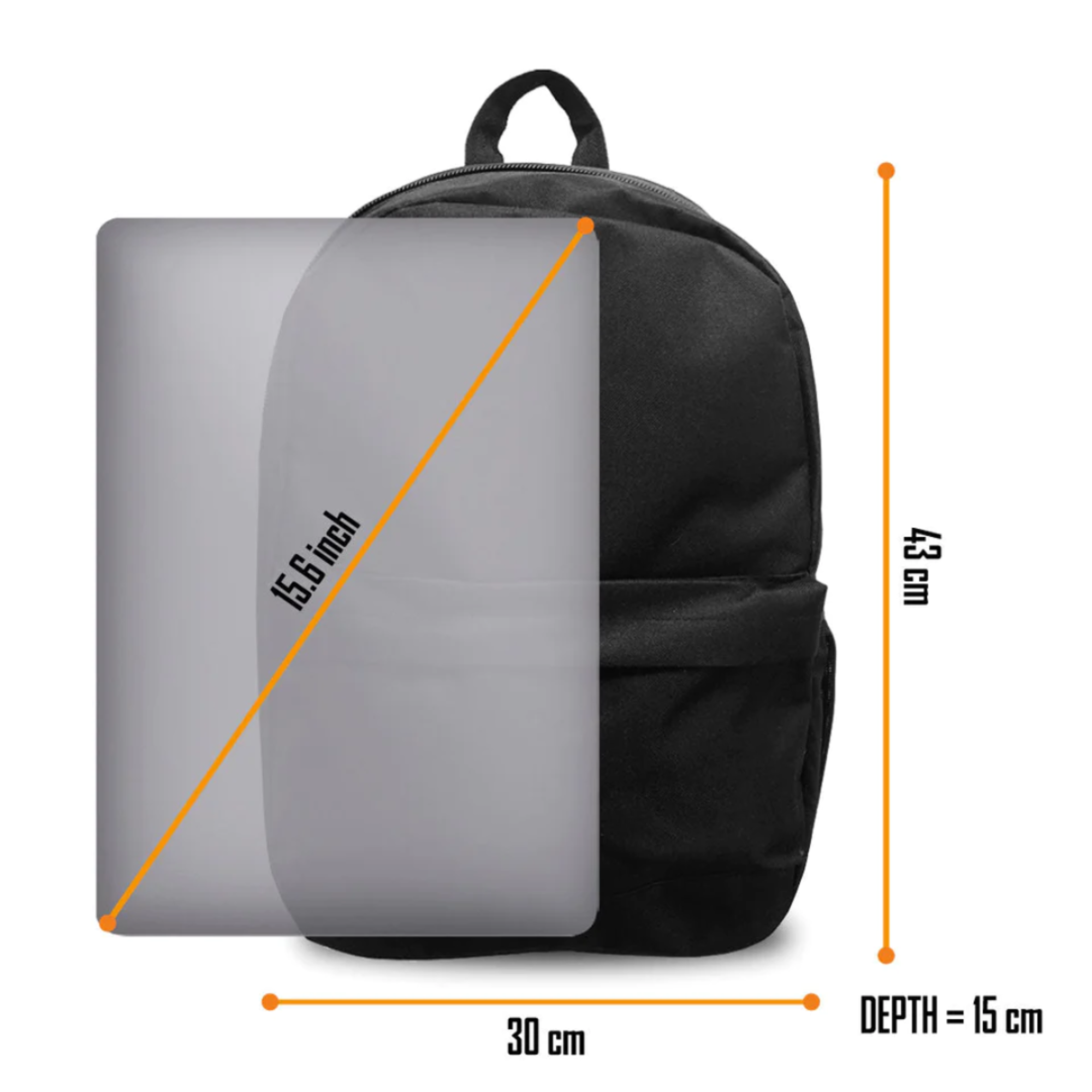 Misfits batoh PES 43x30x15 cm/580g, Fiend 'Glow in the Dark' Black