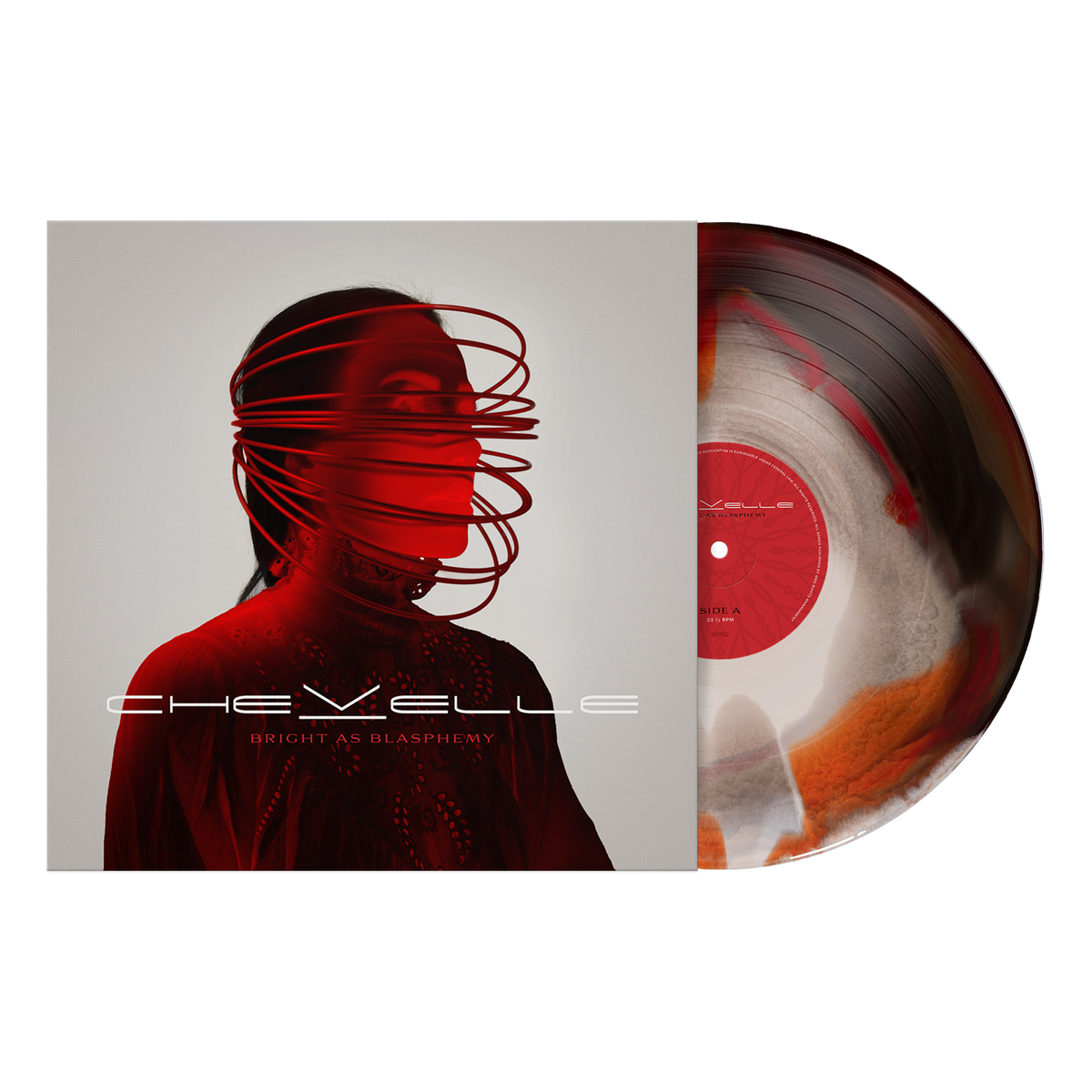 CHEVELLE 'BRIGHT AS BLASPHEMY' LP (Limited Edition ' Only 500 Made, Bone, Ruby, and Black Ice Smush Vinyl)