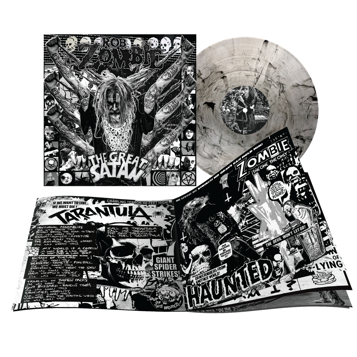 ROB ZOMBIE'THE GREAT SATAN' LP (Exclusive ' Limited to 1000, Clear w/ Black Smoke Vinyl) + REVOLVER WINTER ISSUE